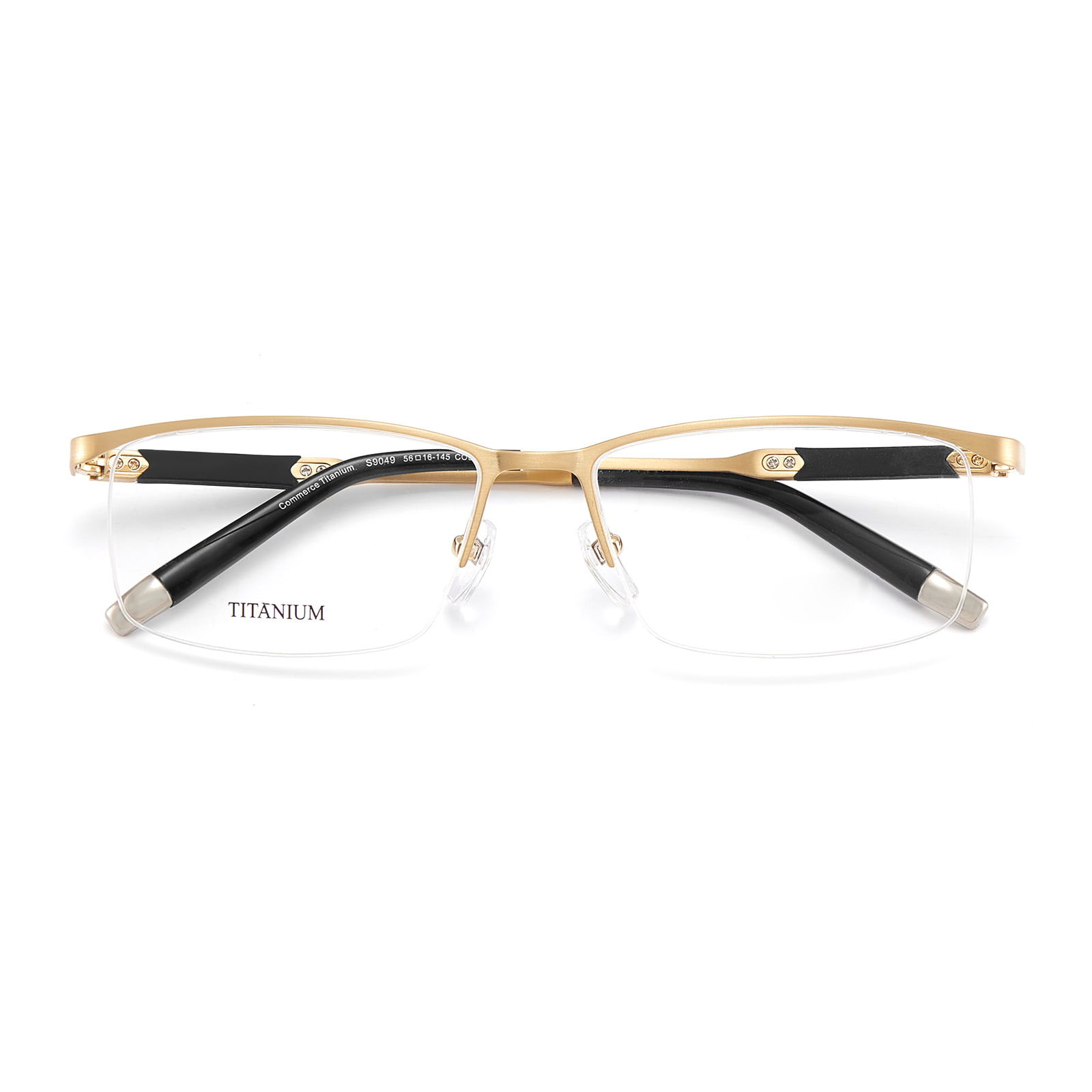 S9049 High-End Half-Frame Non-Deformerable Pure Titanium Glasögon