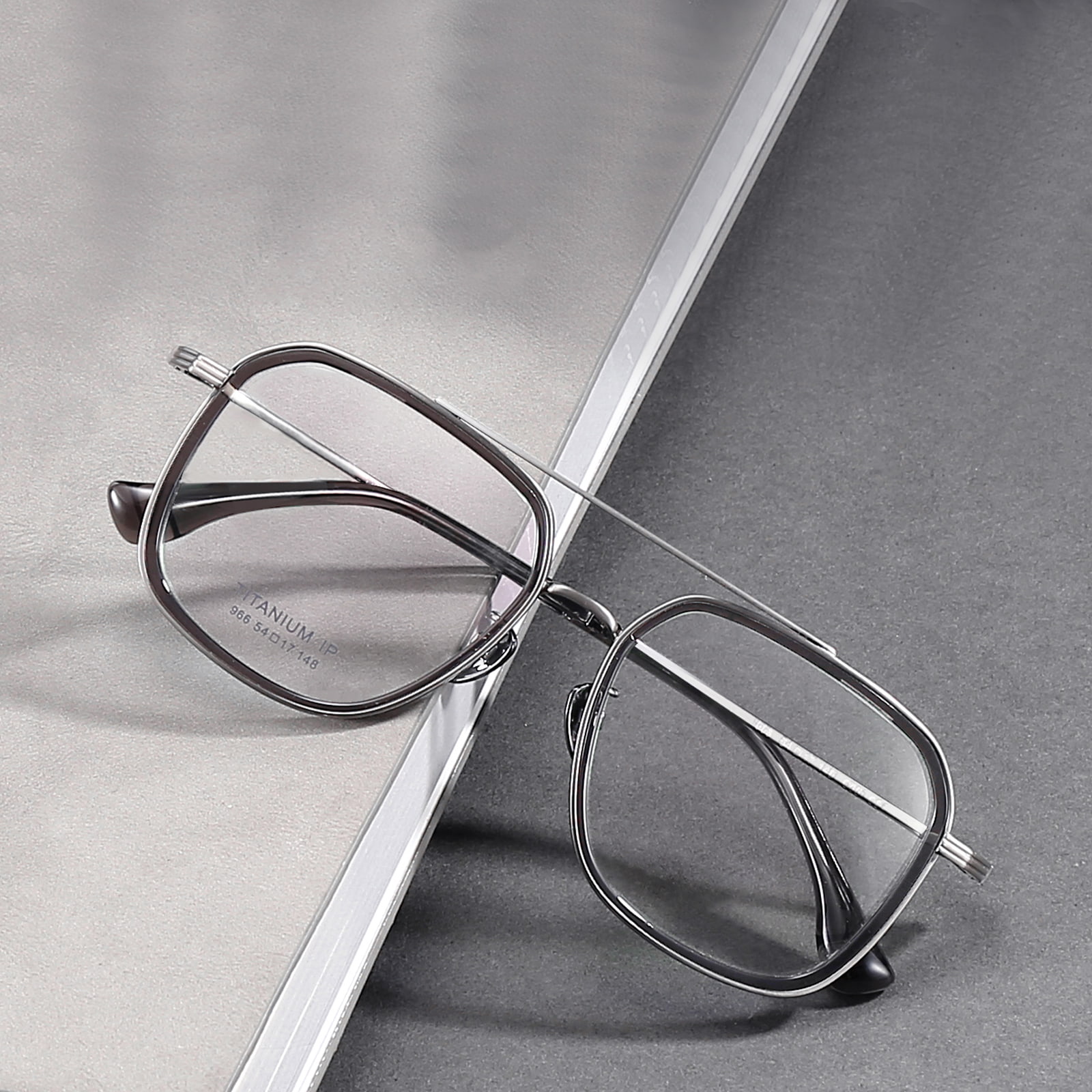 966 Piloter kan bära solglasögon Pure Titanium Glasögon