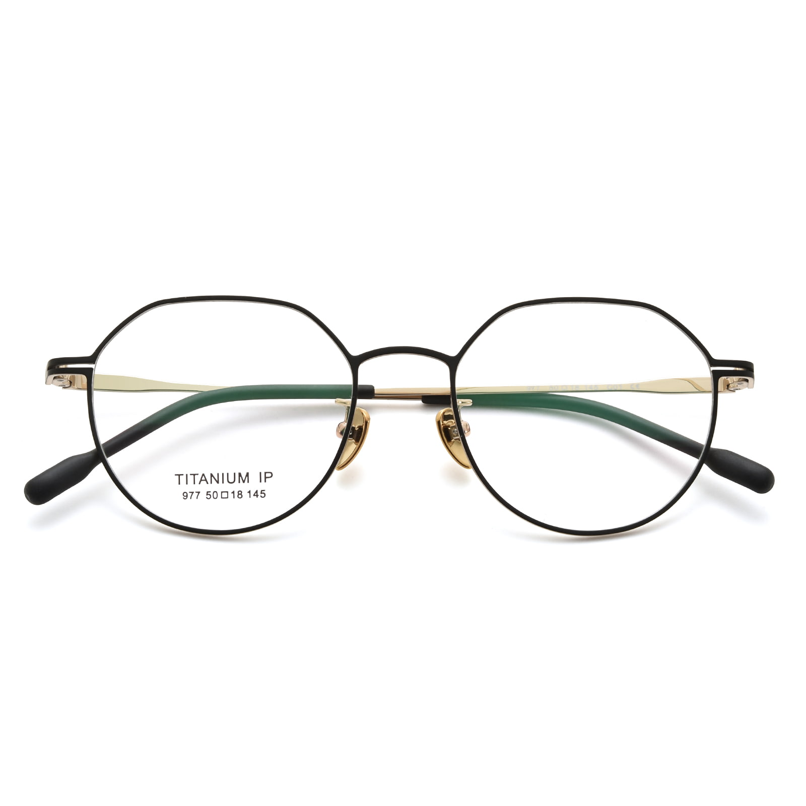 977 Gradient Non-Weld Spot Non-Oxidized Pure Titanium Glasögon