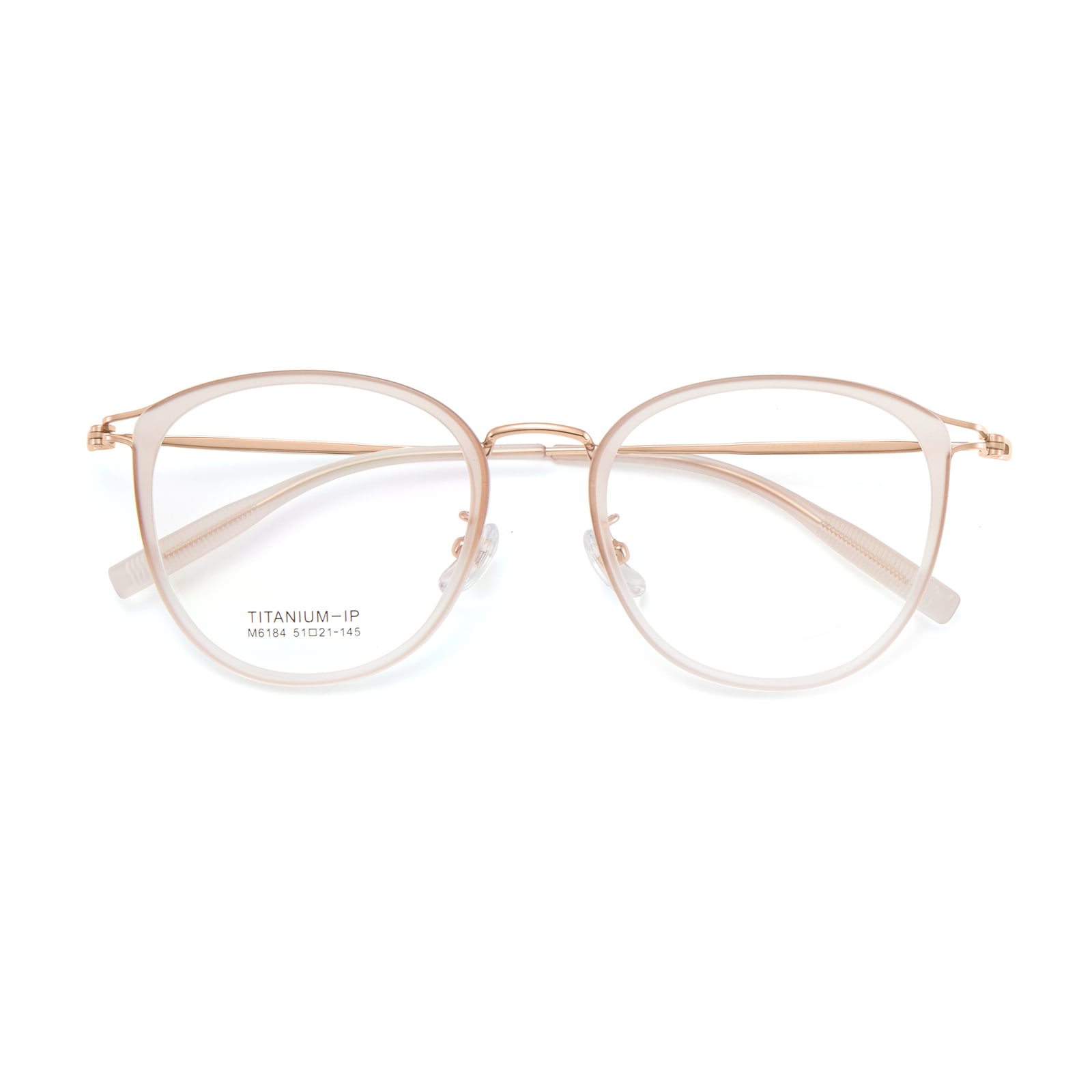 M6184 Artistic Gold Lim Hollow β Titanium Glasögon