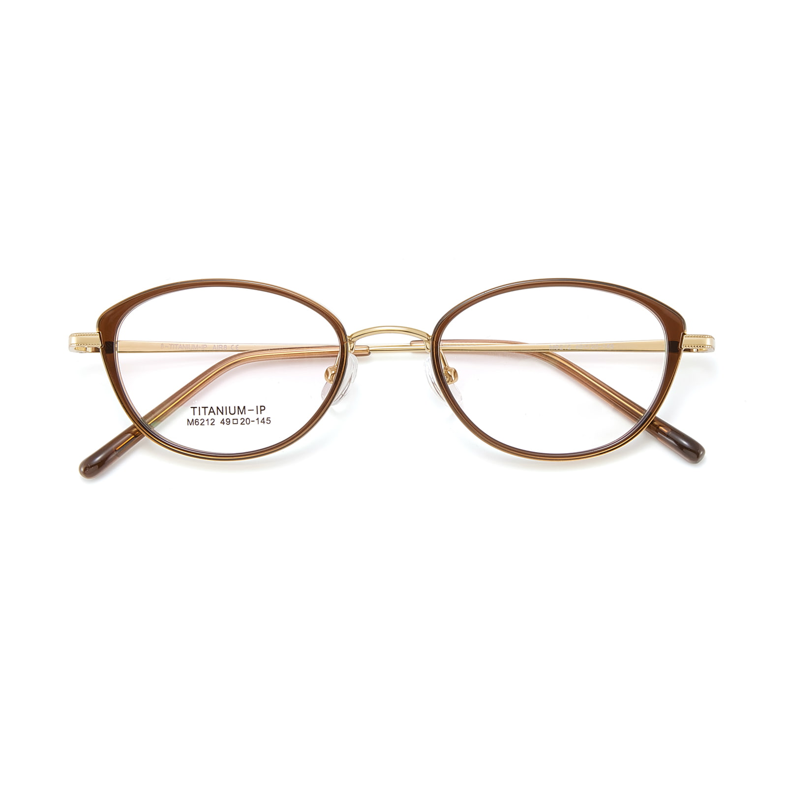 M6212 Bredbågade Soft Curve β Titanium glasögon
