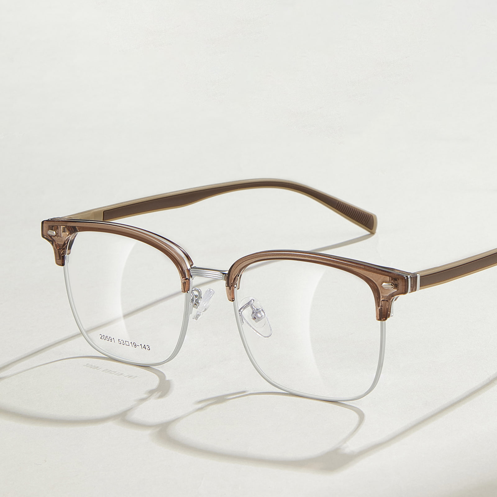 20591 Casual Plast Steel Temple Alloy Glasögon