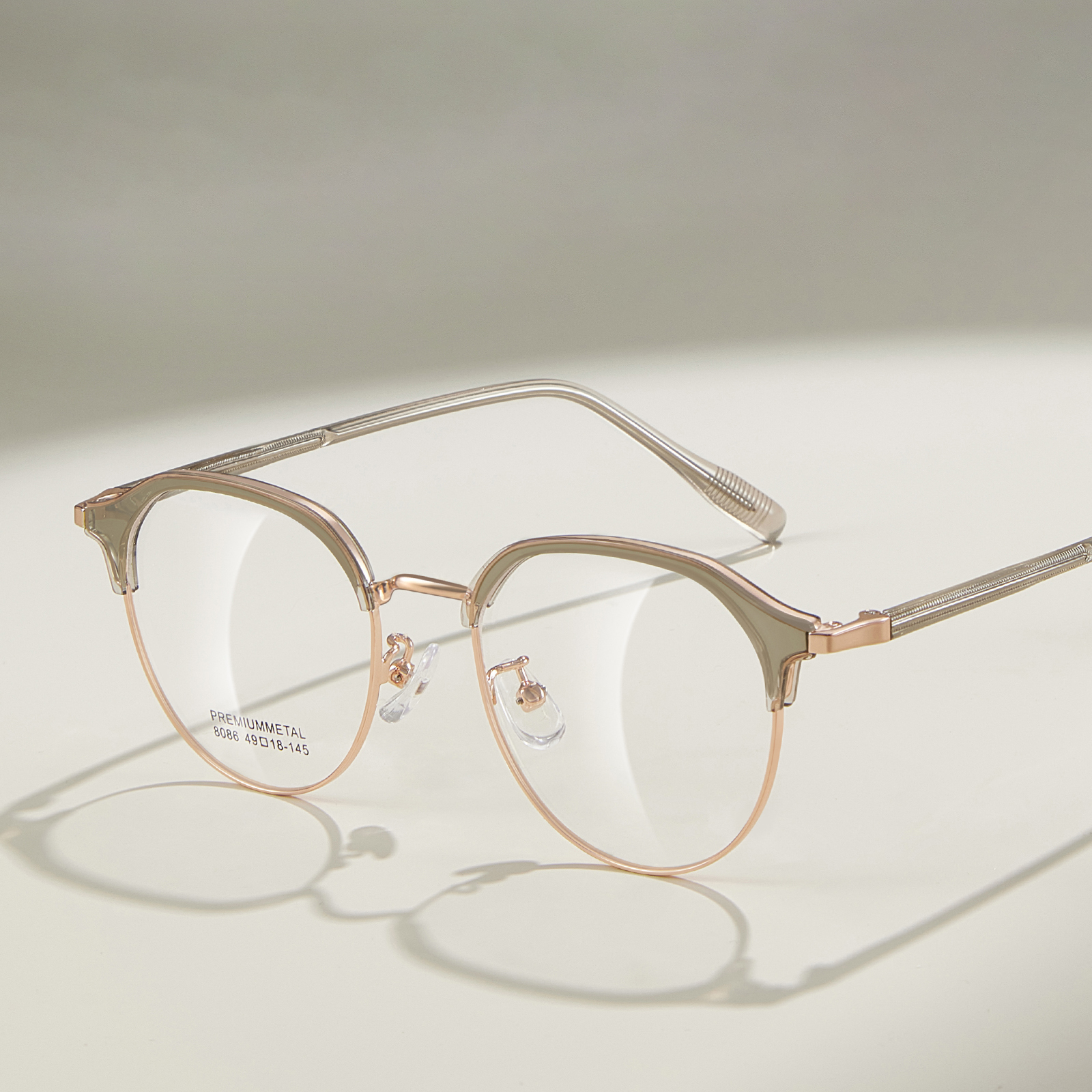 8086 Daily Reading Oval Ram Alloy Glasögon