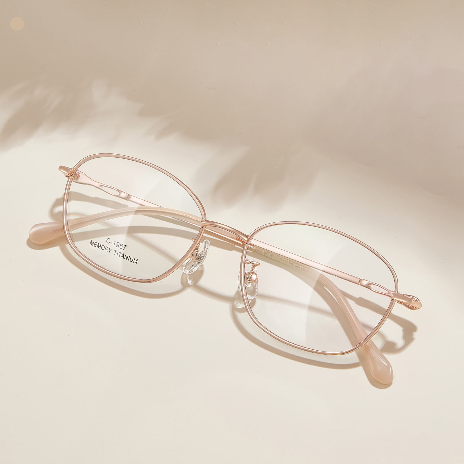 1967 Daily Bow Design Alloy Glasögon