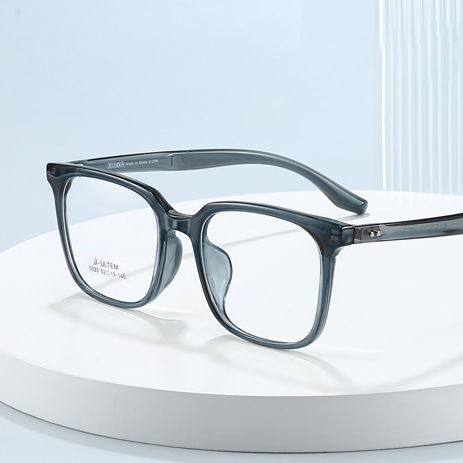 5533 Sports Square Frame Anti-Collision TR90 glasögon
