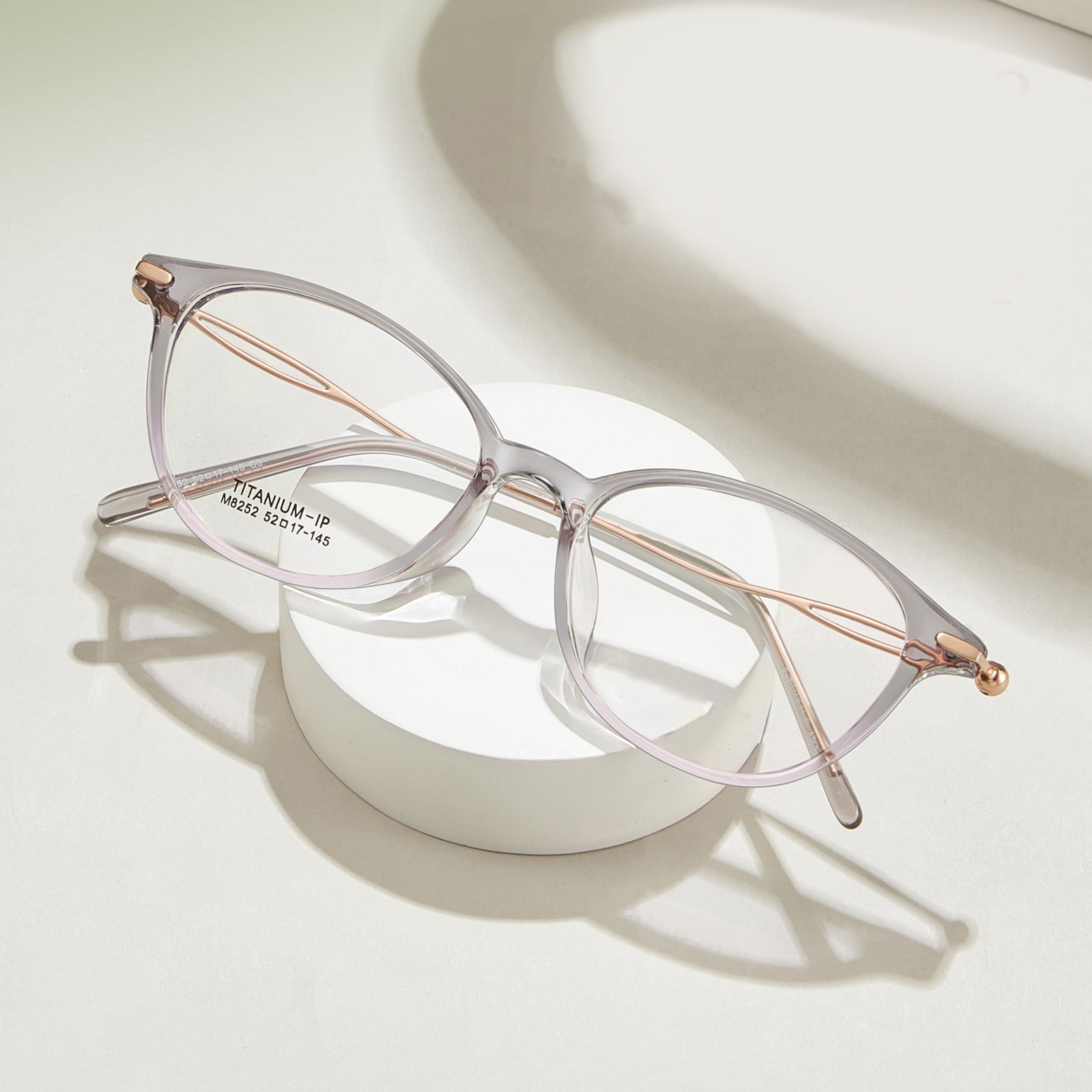 M8252 Ultra-Tough Titanium Ben Hollow β Titanium Glasögon