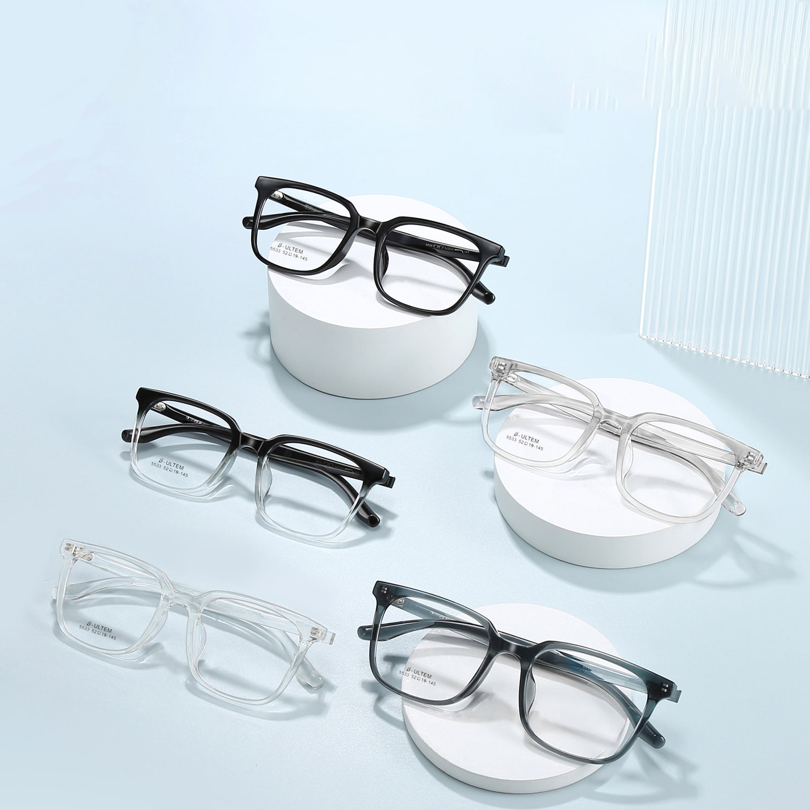 5533 Sports Square Frame Anti-Collision TR90 glasögon