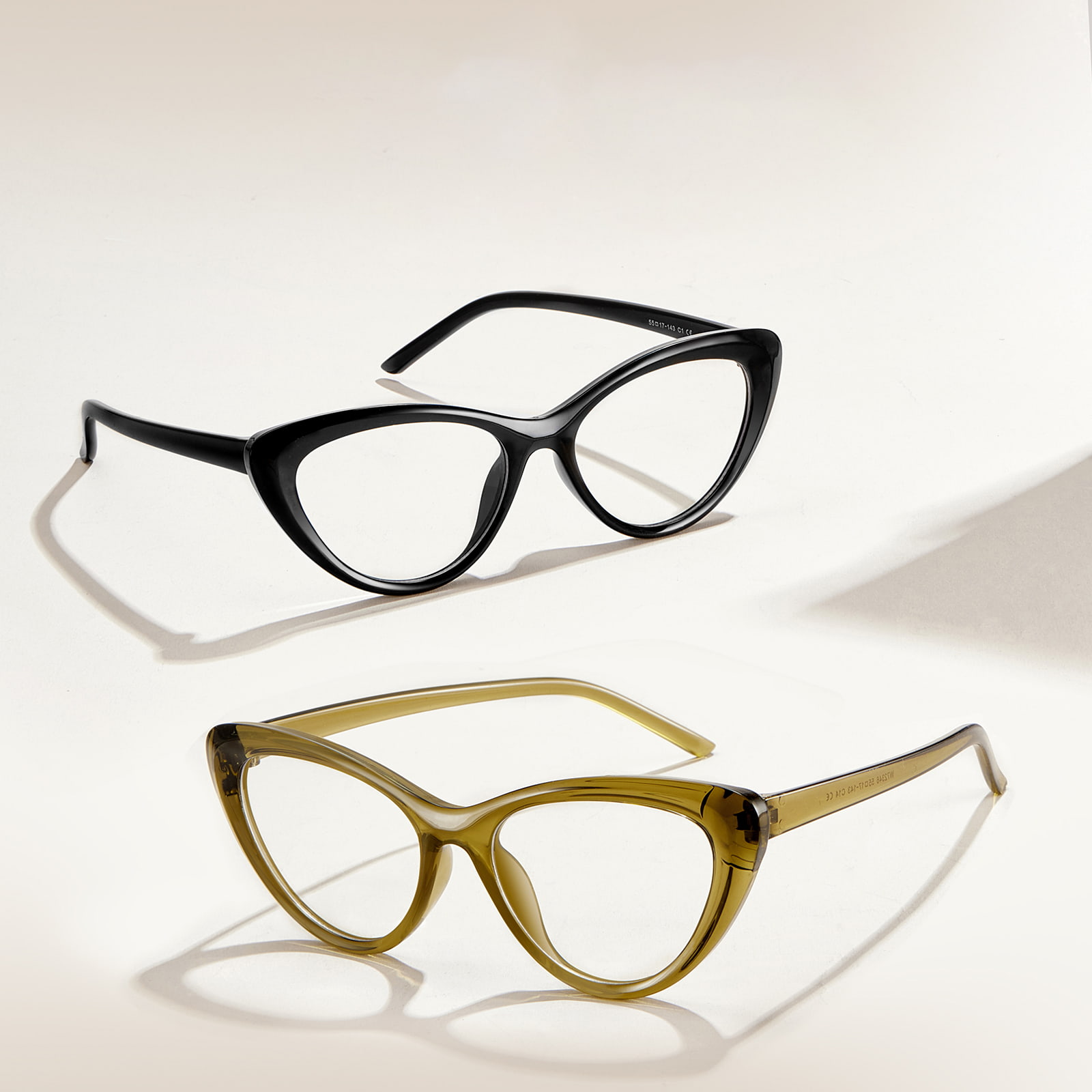 W72346 Anti-Stress Anti-Stress Anti-Blue Light Glasögon med tjocka linjer