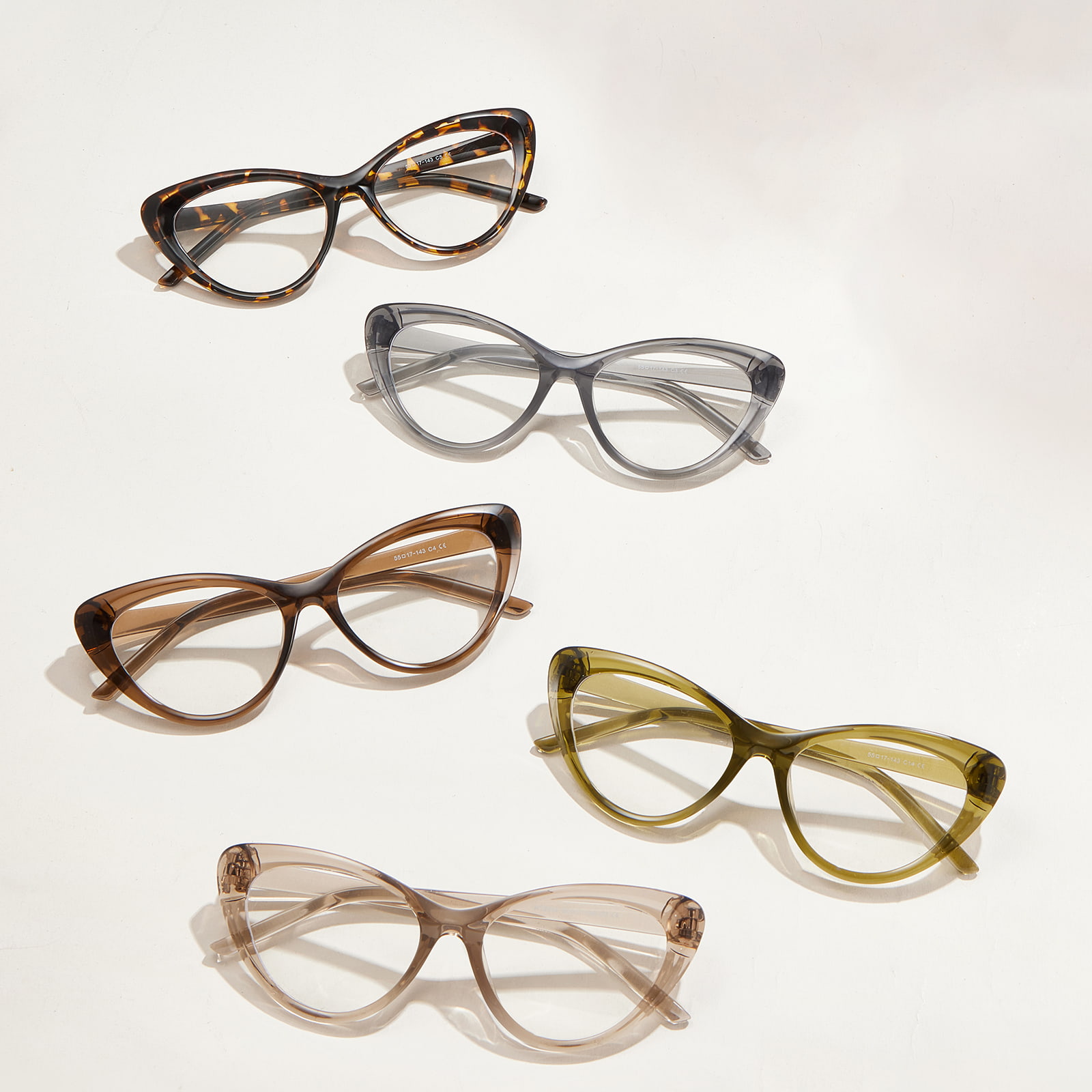 W72346 Anti-Stress Anti-Stress Anti-Blue Light Glasögon med tjocka linjer