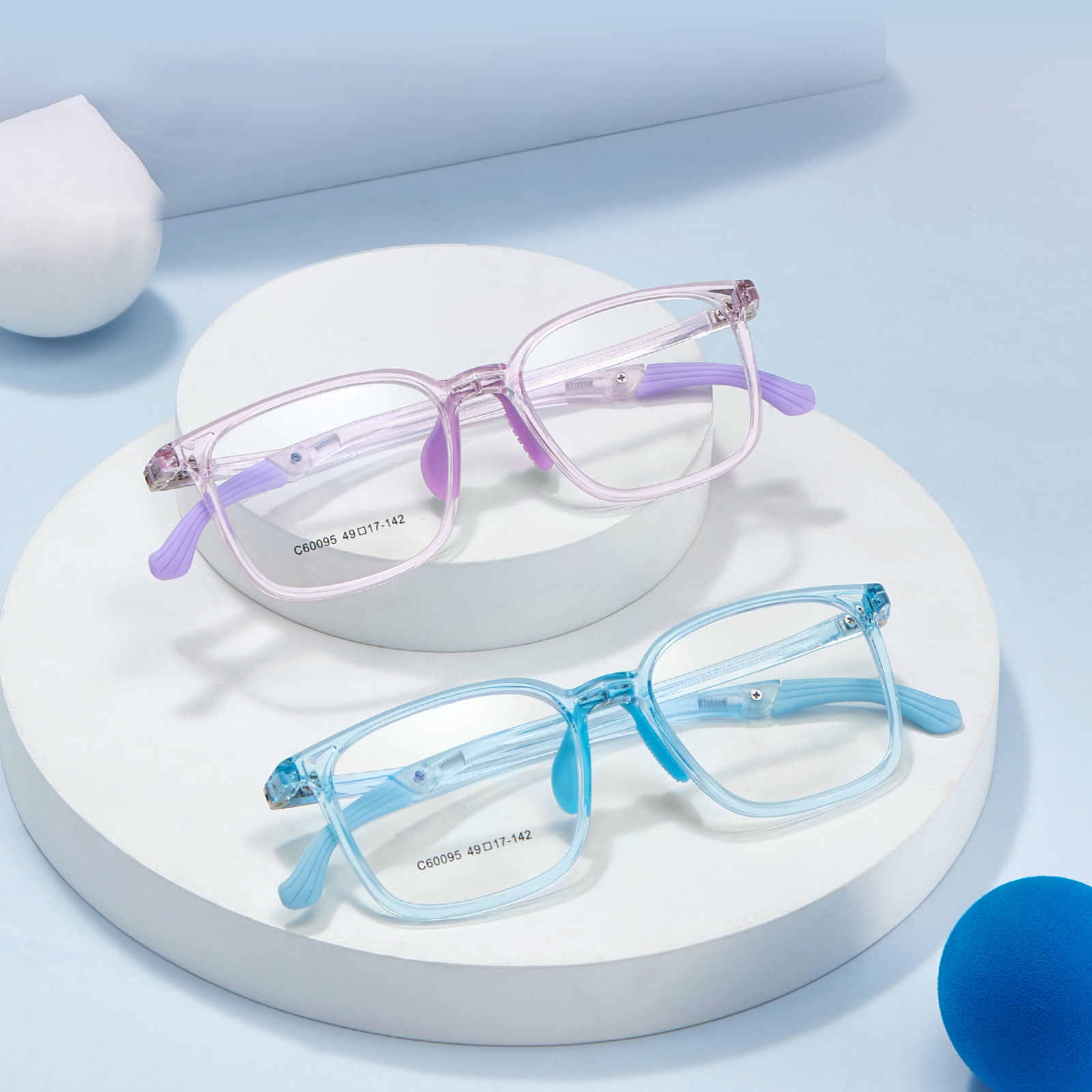 60095 Slitstarka sportglasögon med fyra vinkel justerbara