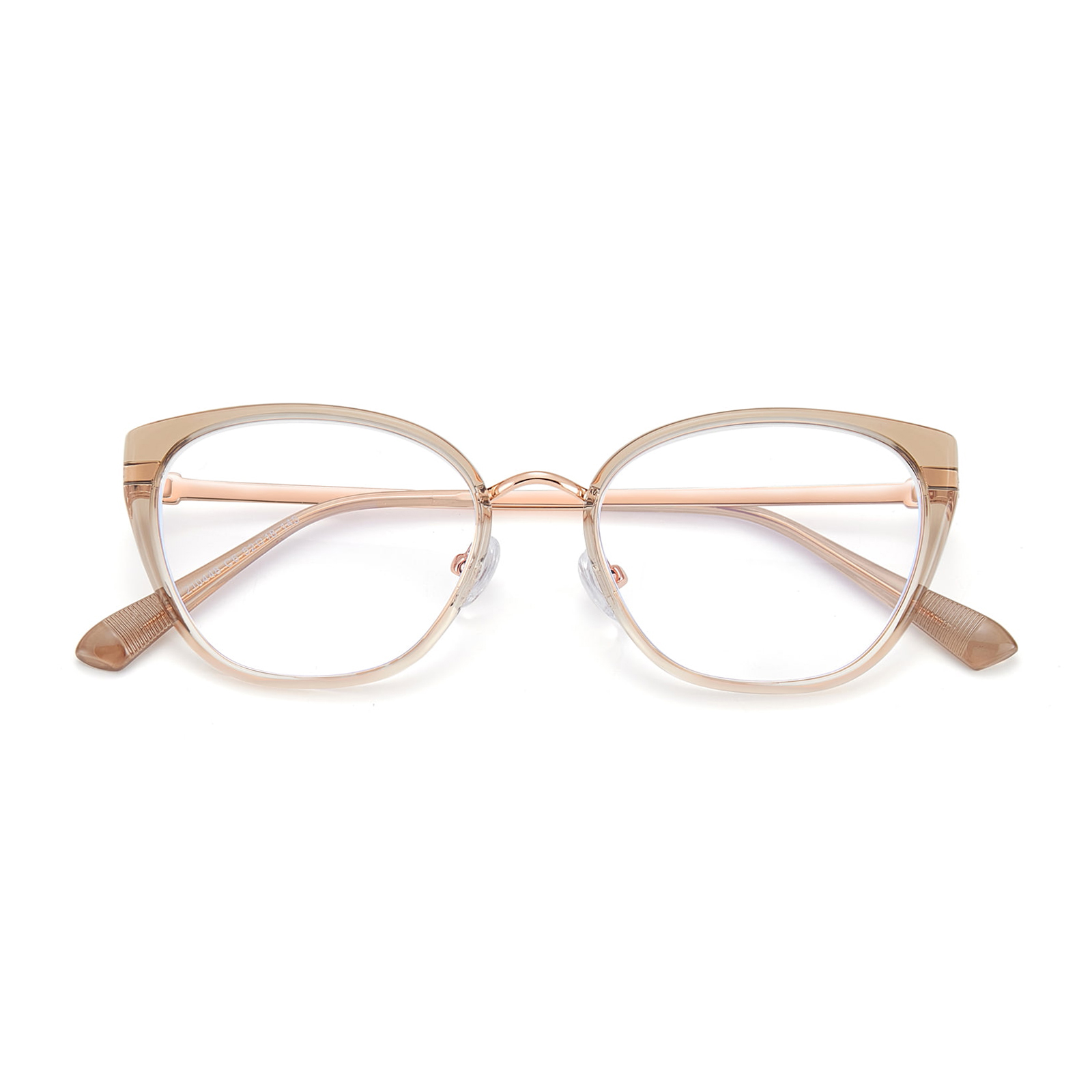 210448 Clear Cat-Eye randiga bokstäver Anti-Blue Light Glasögon