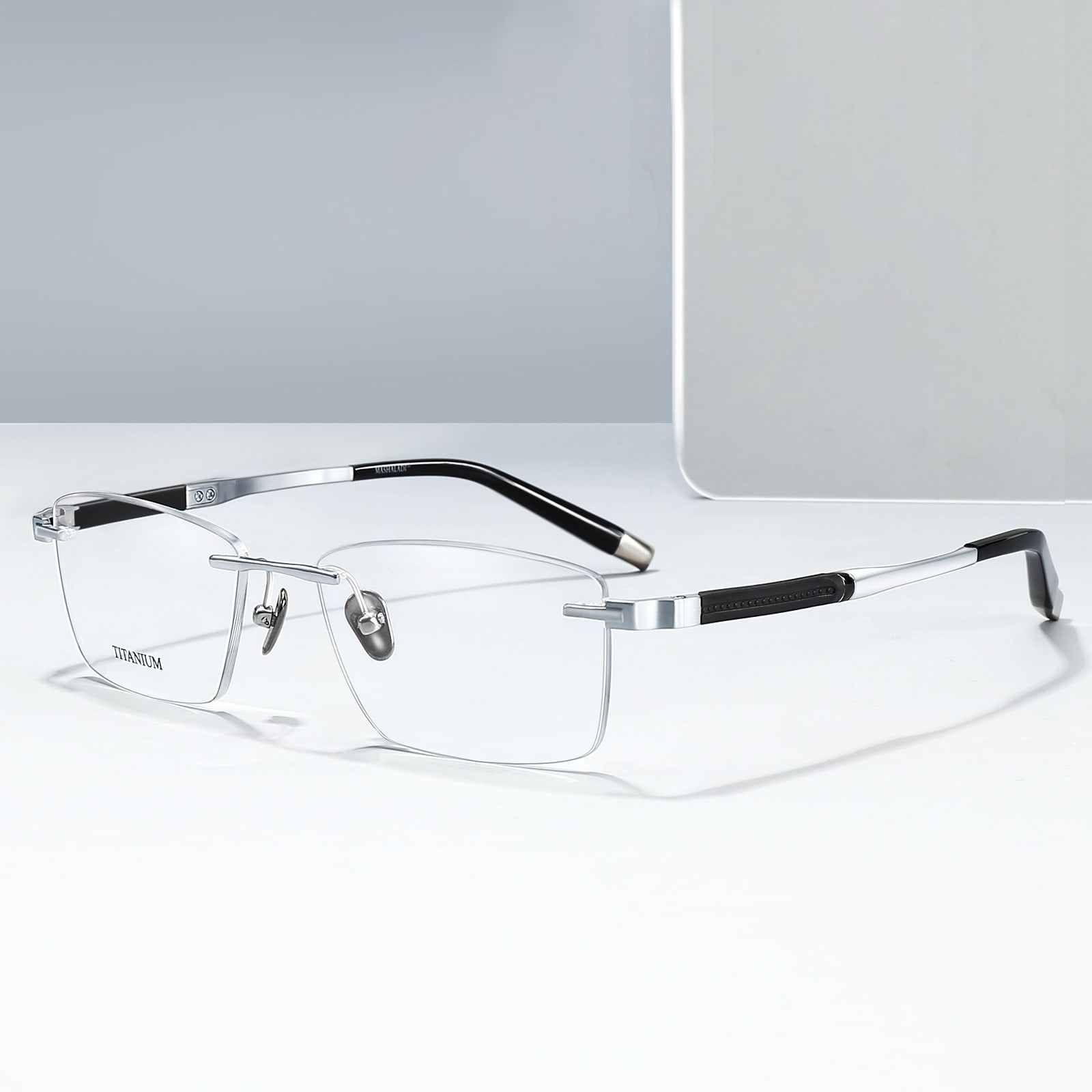 9058 Ramlösa Anti-Break Edge Pure Titanium glasögon