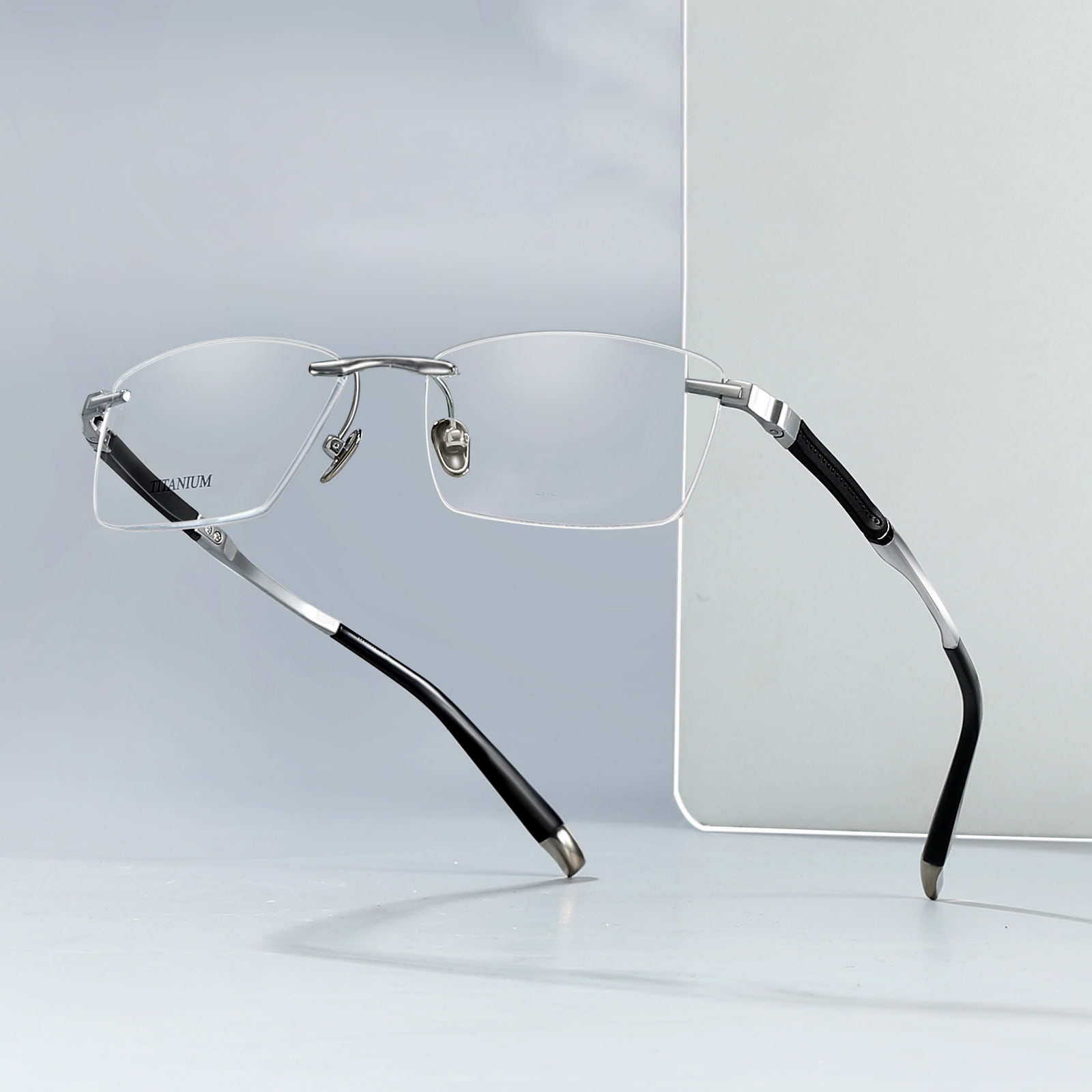 9058 Ramlösa Anti-Break Edge Pure Titanium glasögon